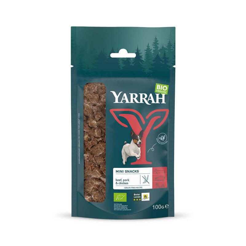 Hondensnack Mini Bites van Yarrah, 10x 100 gr